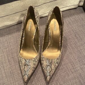 Graceland Women's Snakeskin Heels - Brown